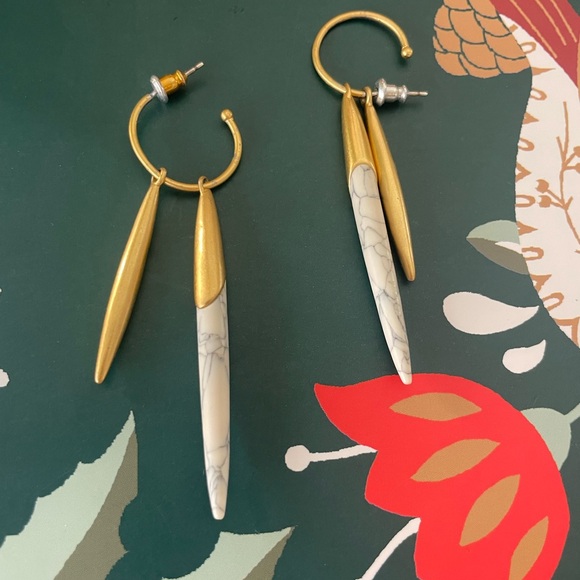 Stella & Dot Quill Earrings - Picture 2 of 3